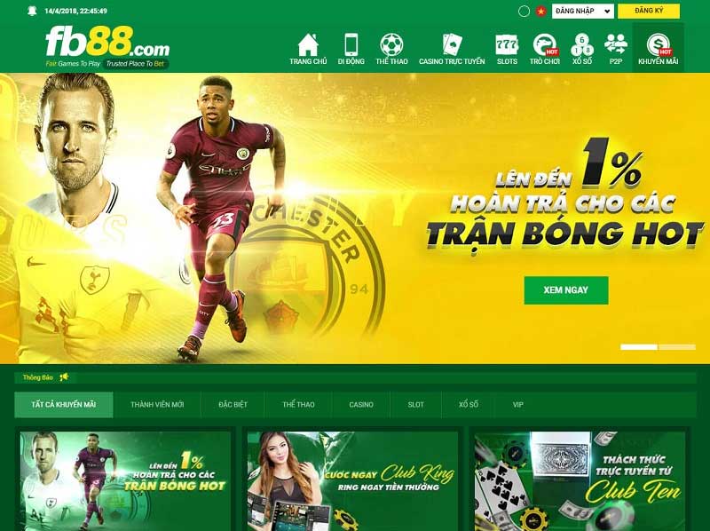 Nhà cái FB88 – Trang cá độ bóng đá uy tín uy tín nhất Châu Á