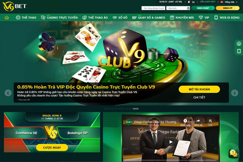 V9Bet – Trang cá cược bóng đá trực tuyến uy tín